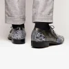 Flash Sale Marco di Milano Anzio Alligator & Calfskin Derby Newspaper / Grey