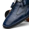 Hot Marco di Milano Anzio Alligator & Calfskin Derby Navy