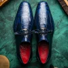 Hot Marco di Milano Anzio Alligator & Calfskin Derby Navy