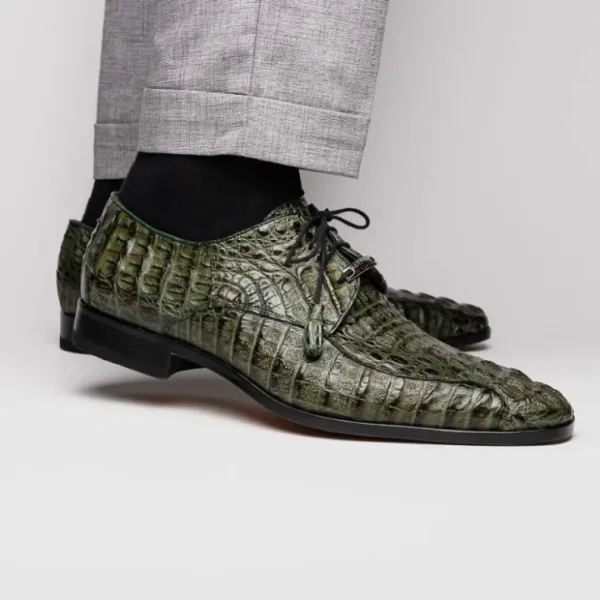 marco_di_milano_apricena__12-1.webp Flash Sale Marco di Milano Apricena Caiman Crocodile Derby Wood Green