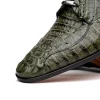 Flash Sale Marco di Milano Apricena Caiman Crocodile Derby Wood Green
