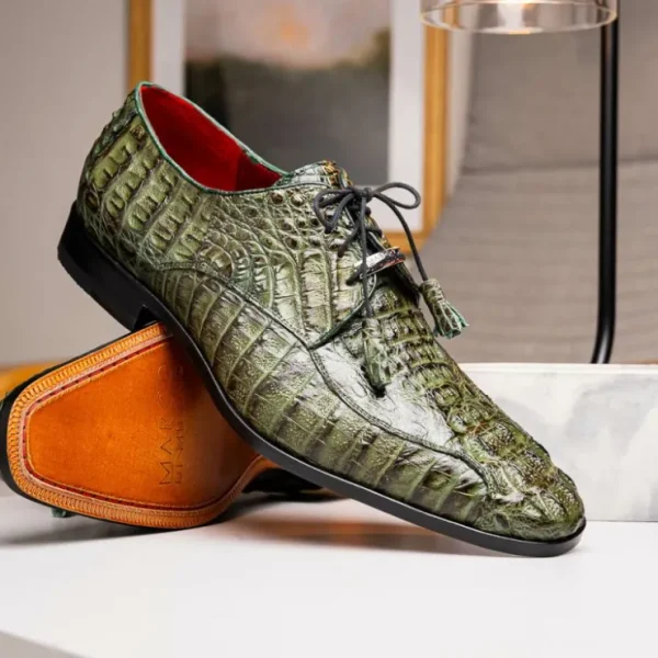 marco_di_milano_apricena__6-2.webp Flash Sale Marco di Milano Apricena Caiman Crocodile Derby Wood Green