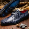 Fashion Marco di Milano Apricena Caiman Crocodile Derby Navy