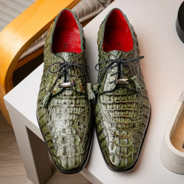 marco_di_milano_apricena__8-2.webp Flash Sale Marco di Milano Apricena Caiman Crocodile Derby Wood Green