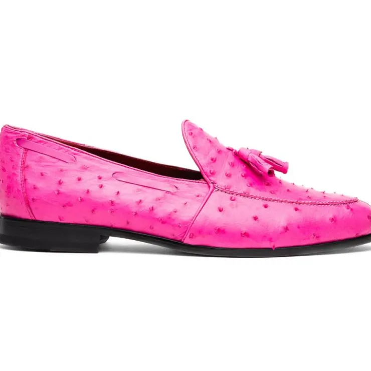 Clearance Marco di Milano Aubiere Ostrich Quill Tassel Loafers Pink
