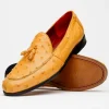 Cheap Marco di Milano Aubiere Ostrich Quill Tassel Loafers Buttercup