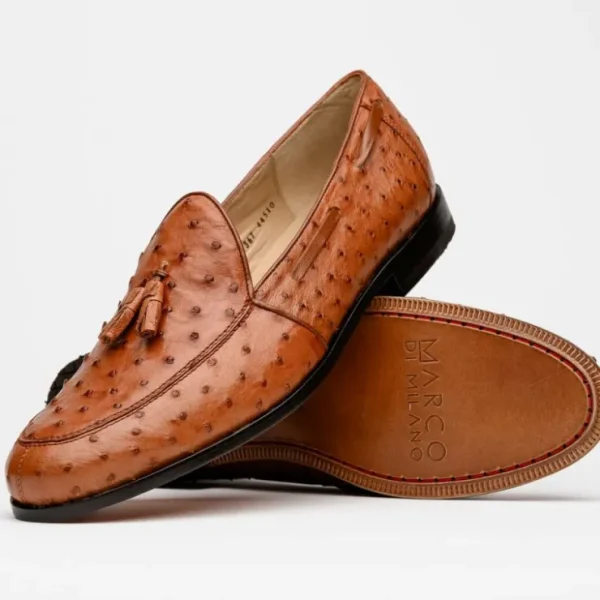 marco_di_milano_aubiere_o_1-4.webp Clearance Marco di Milano Aubiere Ostrich Quill Tassel Loafers Cognac