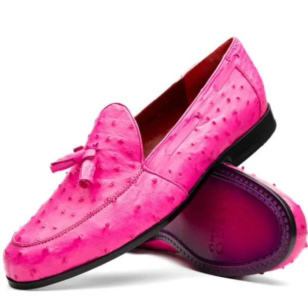 marco_di_milano_aubiere_o_1.webp Clearance Marco di Milano Aubiere Ostrich Quill Tassel Loafers Pink