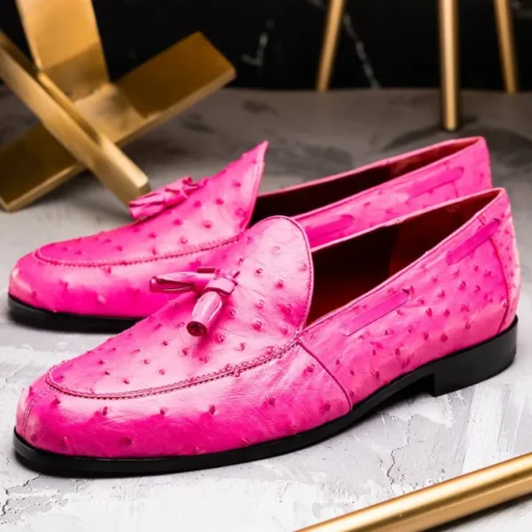 marco_di_milano_aubiere_o_10.webp Clearance Marco di Milano Aubiere Ostrich Quill Tassel Loafers Pink