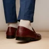Flash Sale Marco di Milano Aubiere Ostrich Quill Tassel Loafers Wine