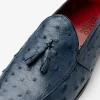 Flash Sale Marco di Milano Aubiere Ostrich Quill Tassel Loafers Navy