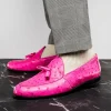 Clearance Marco di Milano Aubiere Ostrich Quill Tassel Loafers Pink