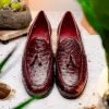 Flash Sale Marco di Milano Aubiere Ostrich Quill Tassel Loafers Wine