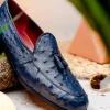 Flash Sale Marco di Milano Aubiere Ostrich Quill Tassel Loafers Navy