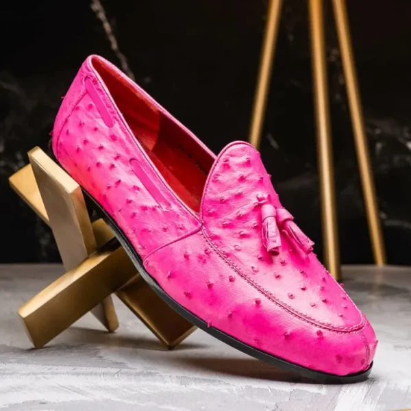 marco_di_milano_aubiere_o_8.webp Clearance Marco di Milano Aubiere Ostrich Quill Tassel Loafers Pink