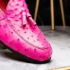 Clearance Marco di Milano Aubiere Ostrich Quill Tassel Loafers Pink