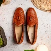 Clearance Marco di Milano Aubiere Ostrich Quill Tassel Loafers Cognac