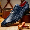 Online Marco di Milano Bono Alligator Wholecut Oxfords Navy