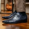 Online Marco di Milano Bono Alligator Wholecut Oxfords Navy