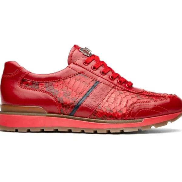 Cheap Marco di Milano Brescia Python & Calfskin Sneakers Red