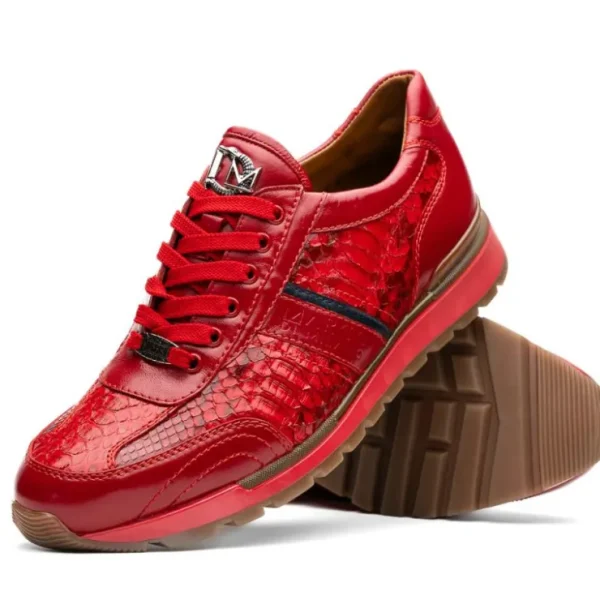 Cheap Marco di Milano Brescia Python & Calfskin Sneakers Red