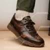 New Marco di Milano Brescia Python & Calfskin Sneakers Washed Cognac WashedCognac