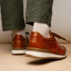 New Marco di Milano Brescia Python & Calfskin Sneakers Honey