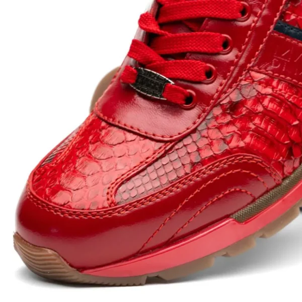 Cheap Marco di Milano Brescia Python & Calfskin Sneakers Red