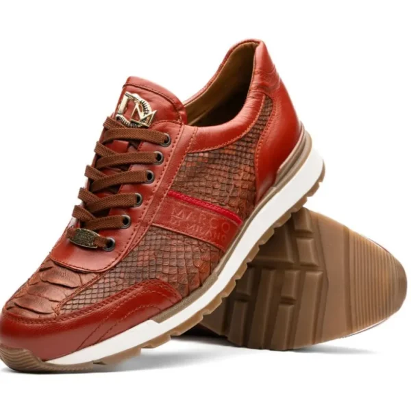 marco_di_milano_brescia_p_2.webp Fashion Marco di Milano Brescia Python & Calfskin Sneakers Antique Cognac AntiqueCognac