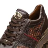 New Marco di Milano Brescia Python & Calfskin Sneakers Washed Cognac WashedCognac