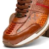 New Marco di Milano Brescia Python & Calfskin Sneakers Honey