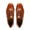 New Marco di Milano Brescia Python & Calfskin Sneakers Honey