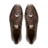 New Marco di Milano Brescia Python & Calfskin Sneakers Washed Cognac WashedCognac