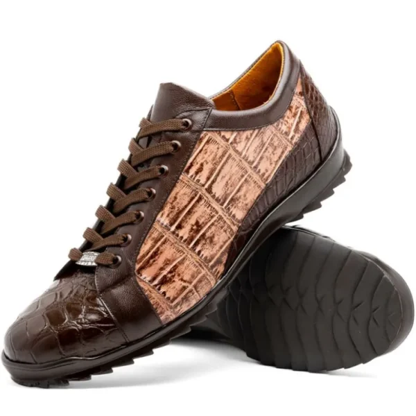 Flash Sale Marco di Milano Cairo Alligator Sneakers Brown / Orix