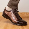 Flash Sale Marco di Milano Cairo Alligator Sneakers Brown / Orix