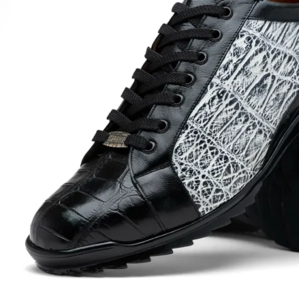 marco_di_milano_cairo_all_2-2.webp Sale Marco di Milano Cairo Alligator Sneakers Black / Newspaper