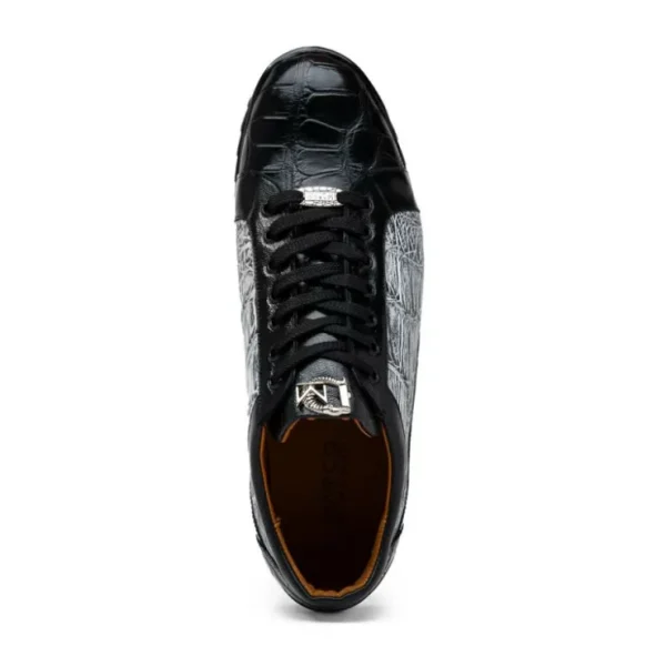 marco_di_milano_cairo_all_3-2.webp Sale Marco di Milano Cairo Alligator Sneakers Black / Newspaper