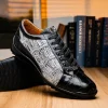 Sale Marco di Milano Cairo Alligator Sneakers Black / Newspaper