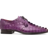 Shop Marco di Milano Cancun Caiman Crocodile Derby Purple