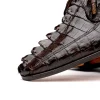 Sale Marco di Milano Cancun Caiman Crocodile Derby Brown