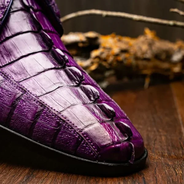 Shop Marco di Milano Cancun Caiman Crocodile Derby Purple