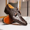 Sale Marco di Milano Cancun Caiman Crocodile Derby Brown