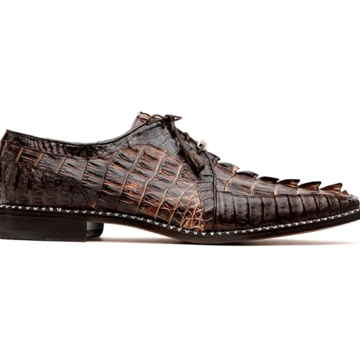Hot Marco di Milano Caribe Caiman Crocodile Derby Orix / Brown