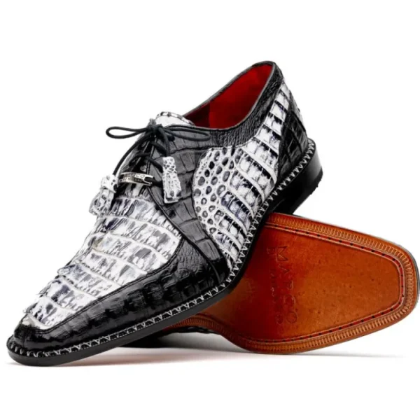 marco_di_milano_caribe_ca_1.webp New Marco di Milano Caribe Caiman Crocodile Derby Newspaper / Black