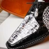 New Marco di Milano Caribe Caiman Crocodile Derby Newspaper / Black