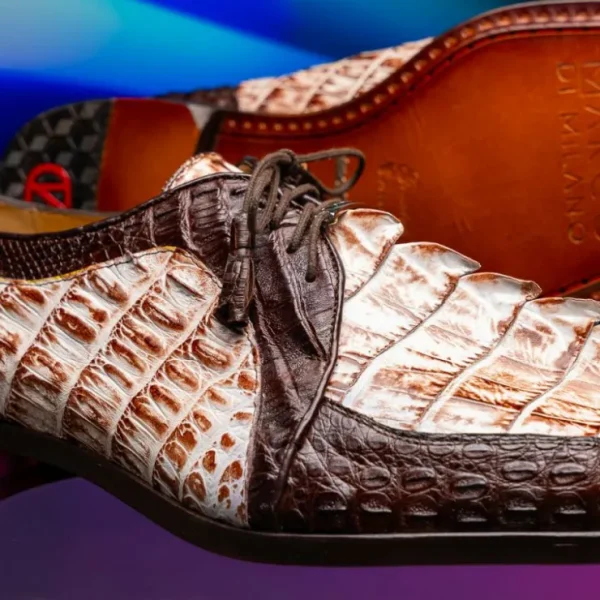 marco_di_milano_caribe_ca_10-3.webp Best Sale Marco di Milano Caribe Caiman Crocodile Derby Rustic White / Brown
