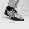 New Marco di Milano Caribe Caiman Crocodile Derby Newspaper / Black