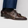 Hot Marco di Milano Caribe Caiman Crocodile Derby Orix / Brown