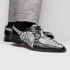 New Marco di Milano Caribe Caiman Crocodile Derby Newspaper / Black