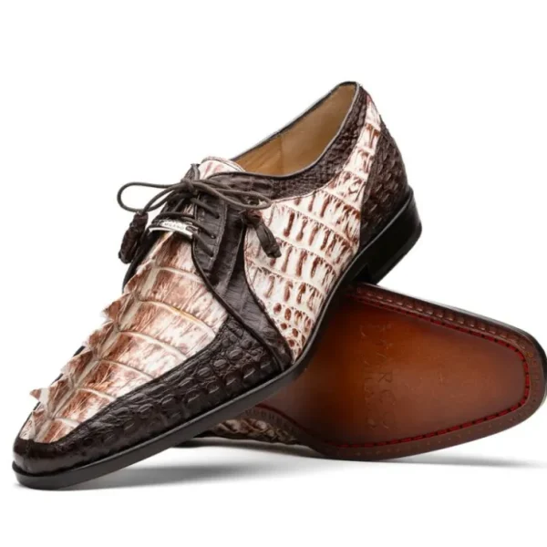 marco_di_milano_caribe_ca_2-3.webp Best Sale Marco di Milano Caribe Caiman Crocodile Derby Rustic White / Brown